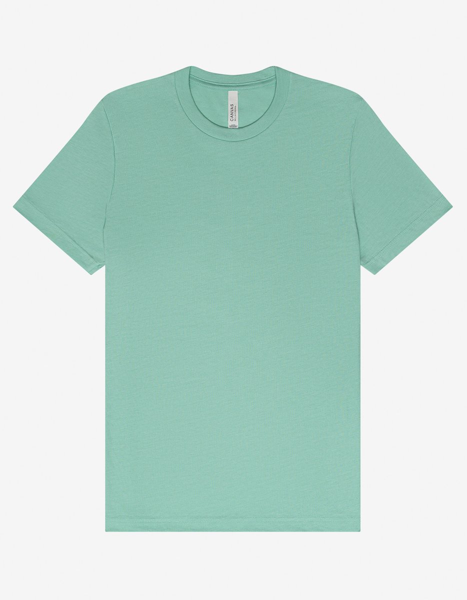 Canvas Heather CVC T-Shirt mit Seitennaht