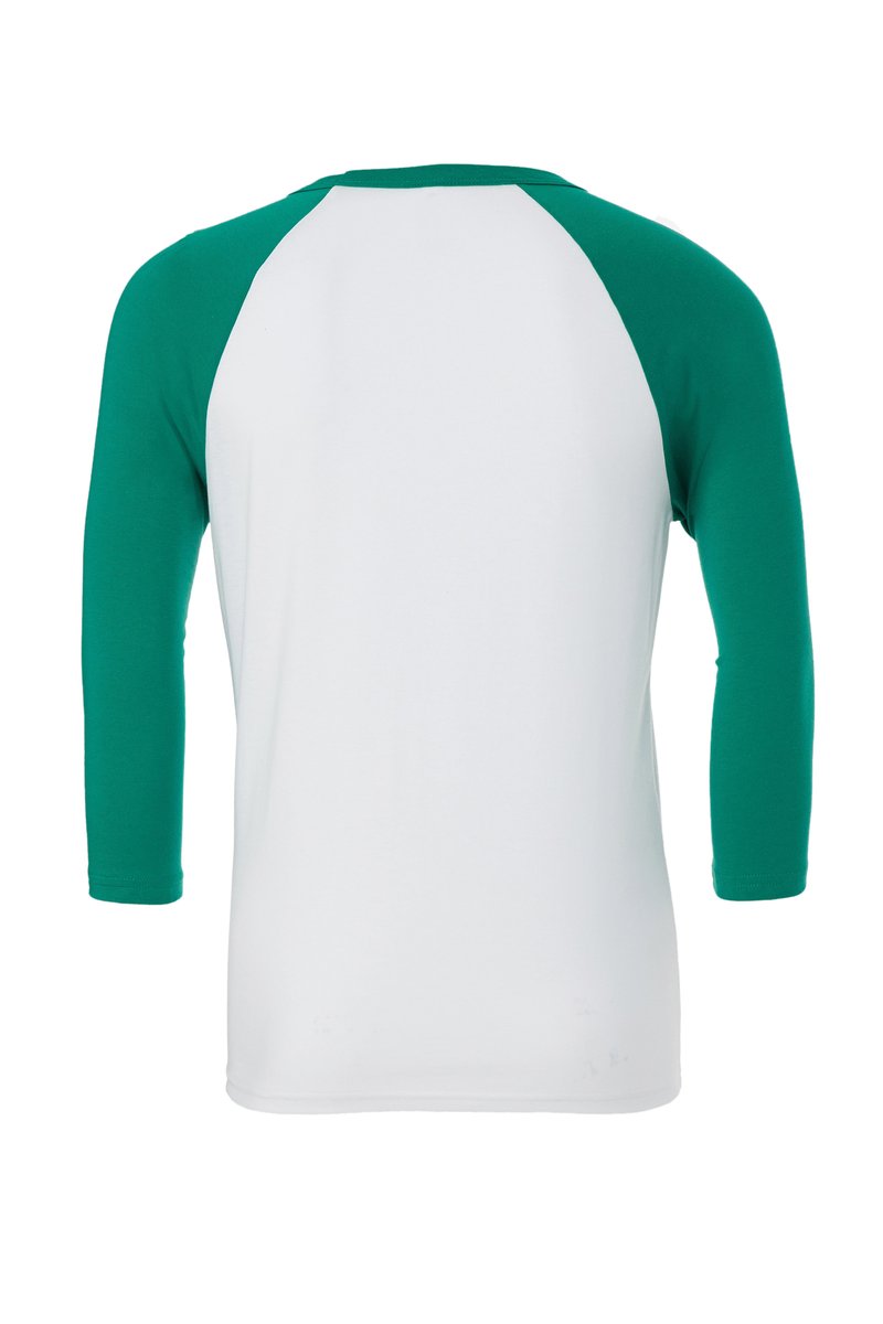 Canvas 3/4-Ärmel Baseball T-Shirt Raglan-Schnitt, White/Red XS, CV3200 – immagine 4