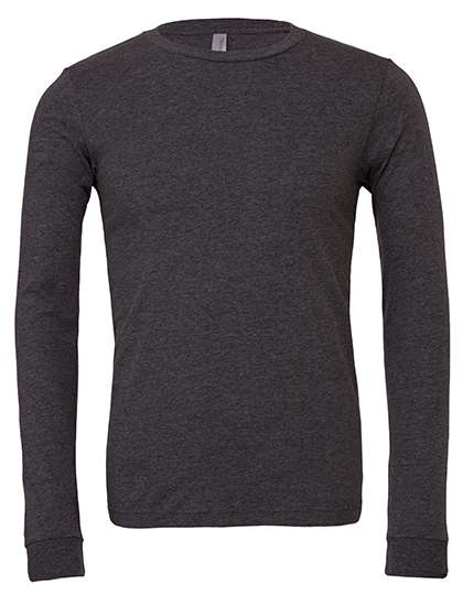 Canvas Langarmshirt aus Airlume-Baumwolle, meliert