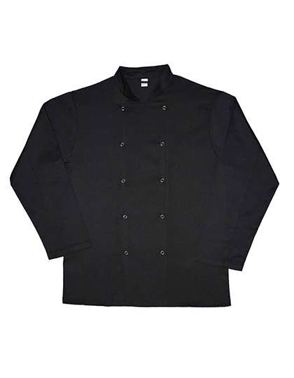 Dennys London Lange Ärmel Kochjacke mit Druckknöpfen