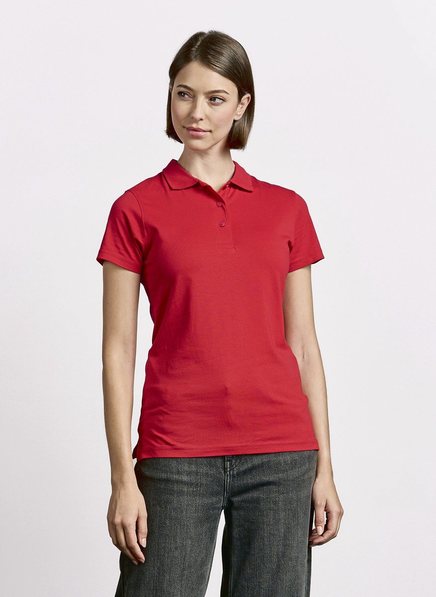 Promodoro Jersey Polo mit Knopfleiste für Damen