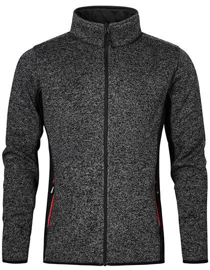 Promodoro Knit Fleece Jacket with Stand Collar for Men – Heather Graphite