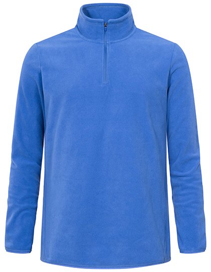 Promodoro Men's Recycled Fleece Troyer White S (E7921) – Azur Blue