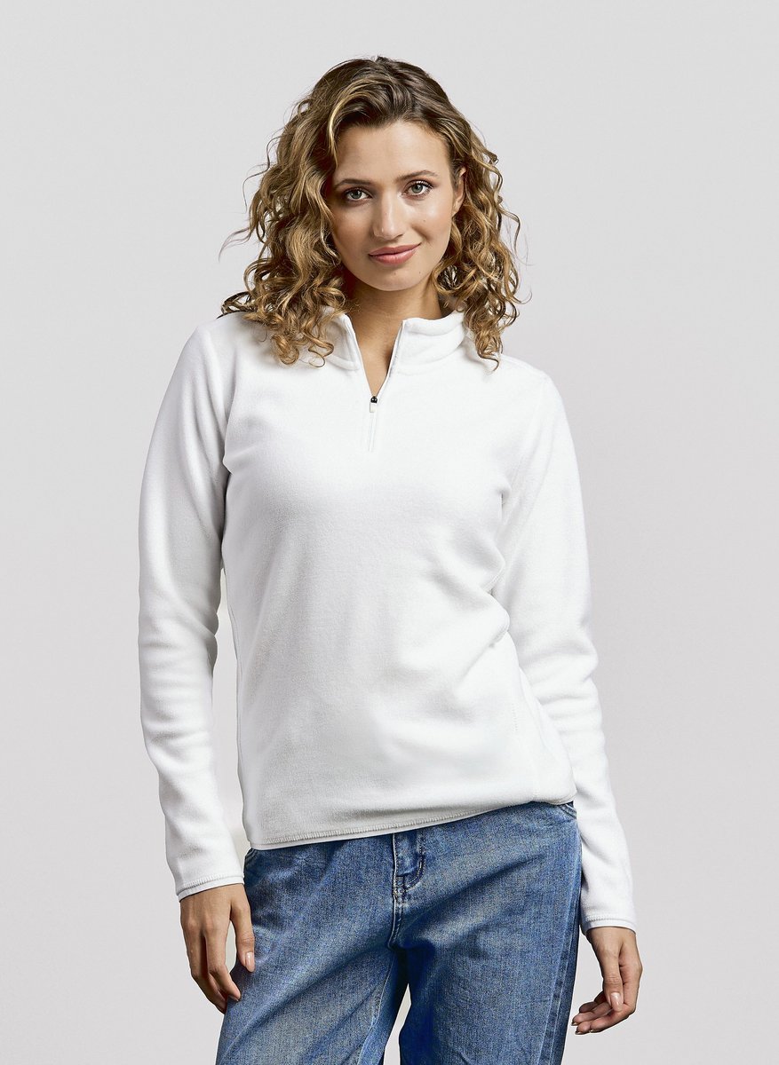 Promodoro Women´s Recycled Fleece Troyer White 3XL (E7925)