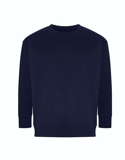 Ecologie Recycled Sweatshirt with Brushed Surface – Navy