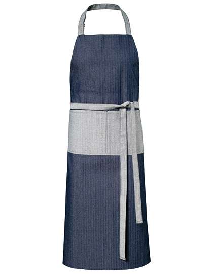 Exner Jeans-Latzschürze 2-farbig mit Tasche