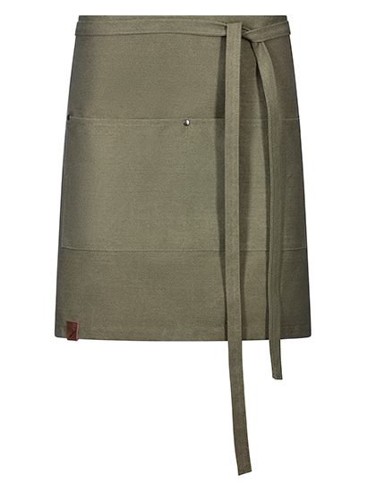 Vorbinder Canvas 80 x 45 cm mit Tasche – Dark Green Washed