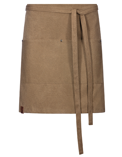 Vorbinder Canvas 80 x 45 cm mit Tasche – Mid Brown Washed