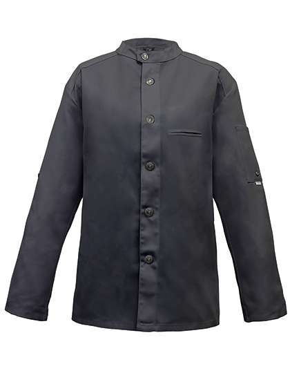 Exner Veste de Cuisine Style Biker avec Poche Manche – Graphite