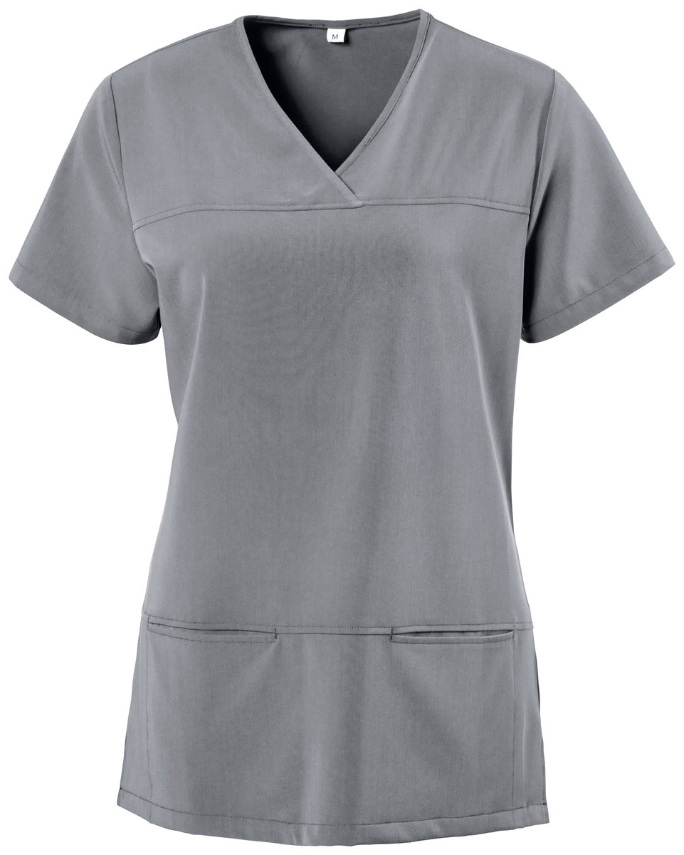 Exner Slip-On Tunic X-Top with V-Neck for Women, Black XS, EX280 – image 3