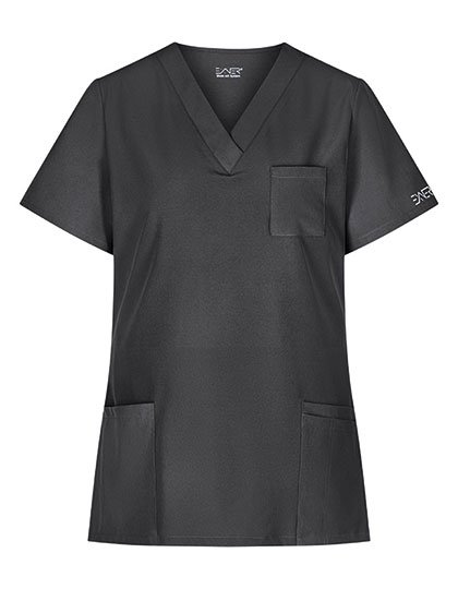 Exner Sportsline Damen-Kasack. Regular Fit Black XS (EX704) – Graphite