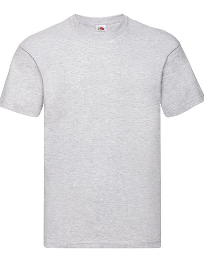 Fruit of the Loom Original T-Shirt with Crew Neck, Black XXL, F110 – Heather Grey
