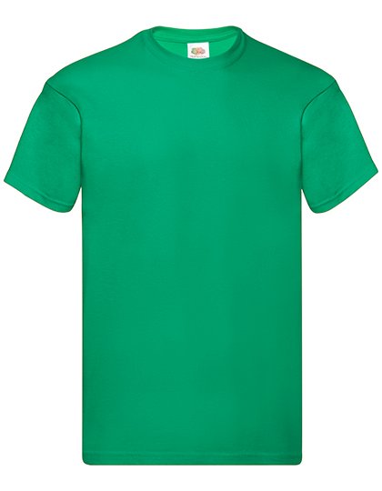 Fruit of the Loom Original T-Shirt with Crew Neck, Black XXL, F110 – Kelly Green