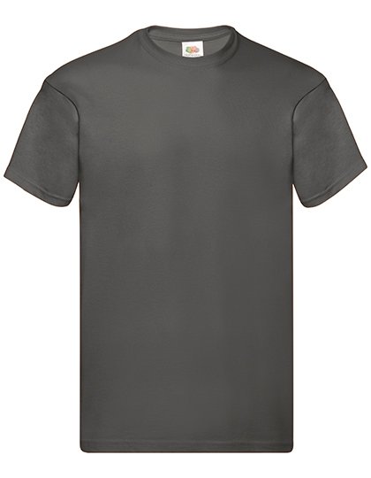 Fruit of the Loom Original T-Shirt with Crew Neck, Black XXL, F110 – Light Graphite (Solid)