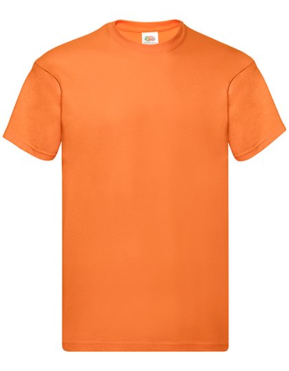 Fruit of the Loom Original T-Shirt with Crew Neck, Black XXL, F110 – Orange