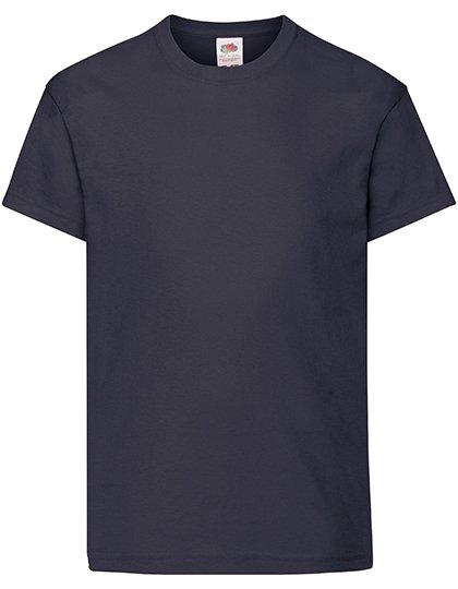 Fruit of the Loom T-Shirt 100% Coton, Col Rond pour Enfant, Navy 128, F110K – Deep Navy