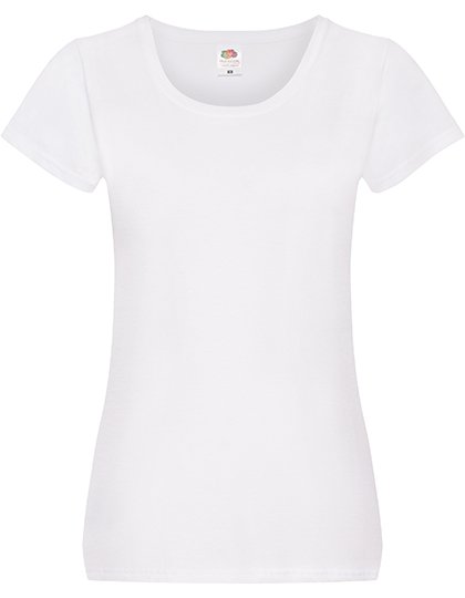 Fruit of the Loom T-Shirt Coupe Slim pour Femme, White XS, F111 – White