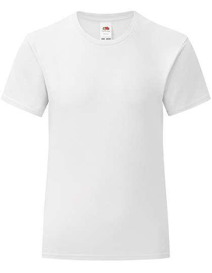 Fruit of the Loom Mädchen T-Shirt Iconic, Baumwolle, tailliert