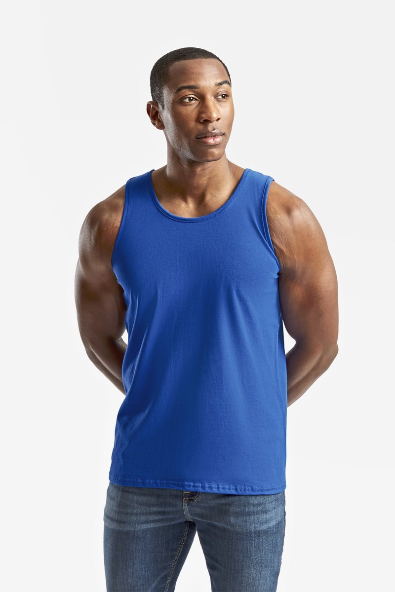 Fruit of the Loom Ärmelloses Basic-T-Shirt aus Baumwolle