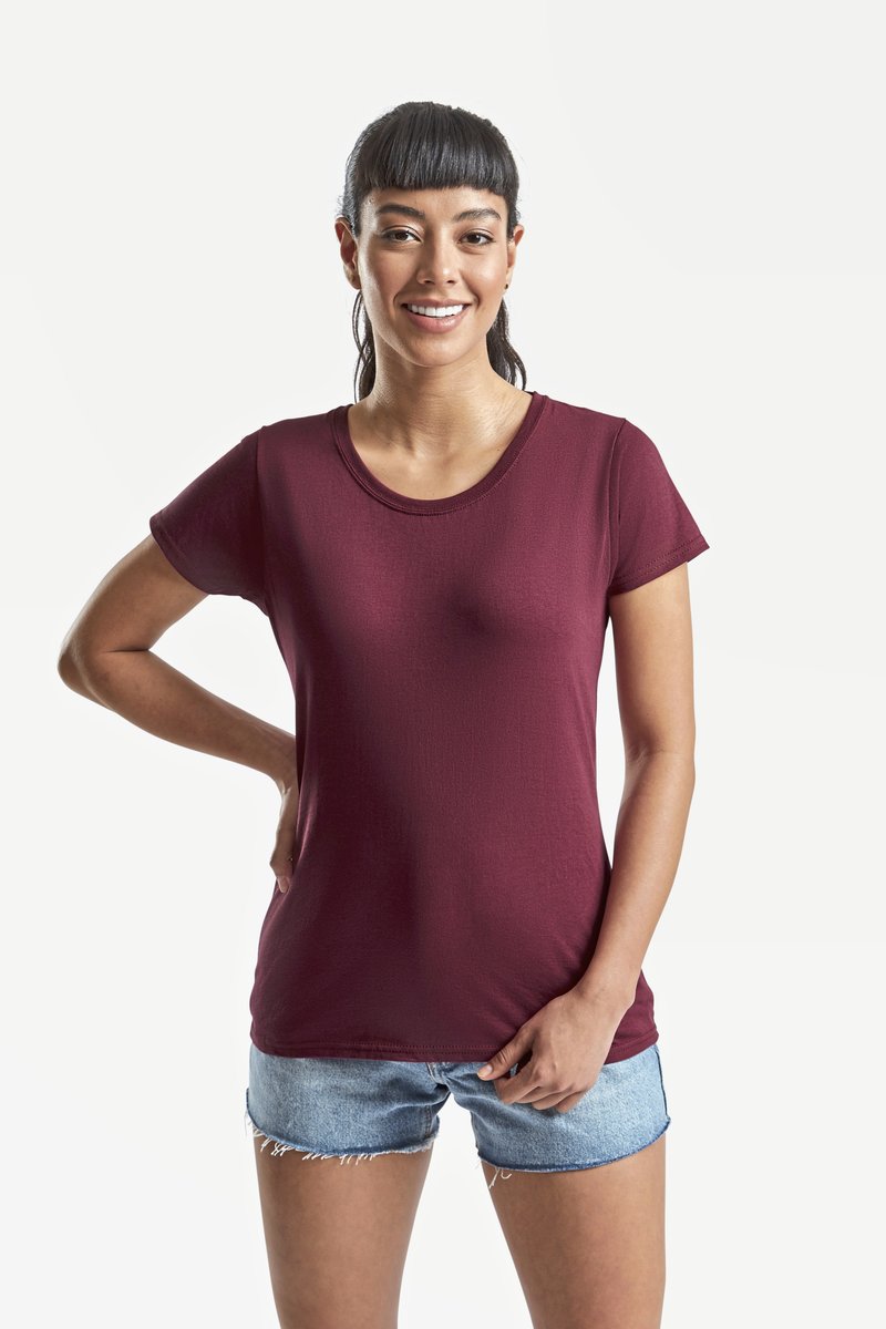 Fruit of the Loom T-Shirt mit Slim-Fit-Schnitt für Damen