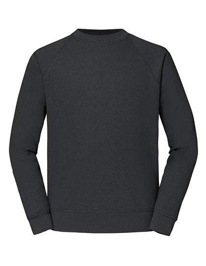 Fruit of the Loom Classic Raglan Sweatshirt Cotton-Polyester, Burgundy L, F304 – Light Graphite (Solid)
