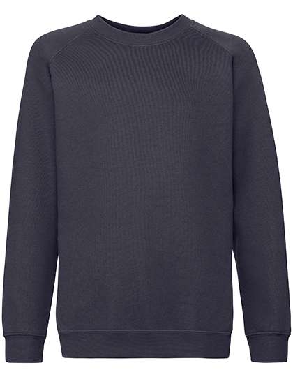 Fruit of the Loom Raglan Felpa in Cotone-Poliestere per Bambini – Deep Navy