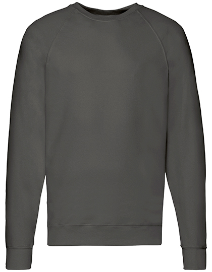 Fruit of the Loom Sweat-Shirt Raglan Léger Indian Summer 2023, Burgundy S, F310 – Light Graphite (Solid)