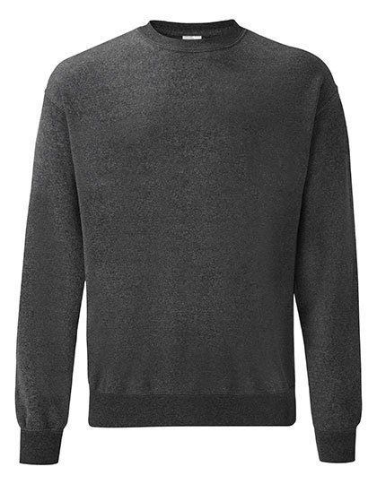 Fruit of the Loom Classic Set-in Felpa Misto Cotone-Poliestere – Dark Heather Grey