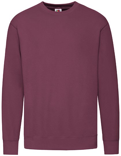 Fruit of the Loom Lightweight Set-In Sweat Black S (F330) – Burgundy