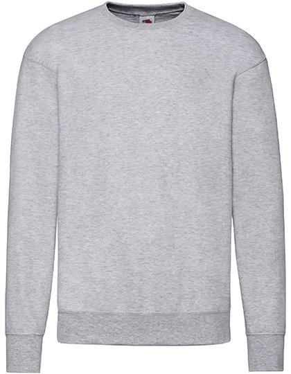 Fruit of the Loom Lightweight Set-In Sweat Black S (F330) – Heather Grey