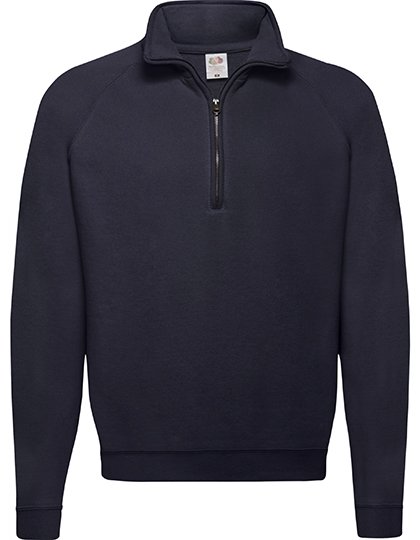 Fruit of the Loom Sweat-Shirt Classique Col Zippé avec Fermeture Éclair – Deep Navy