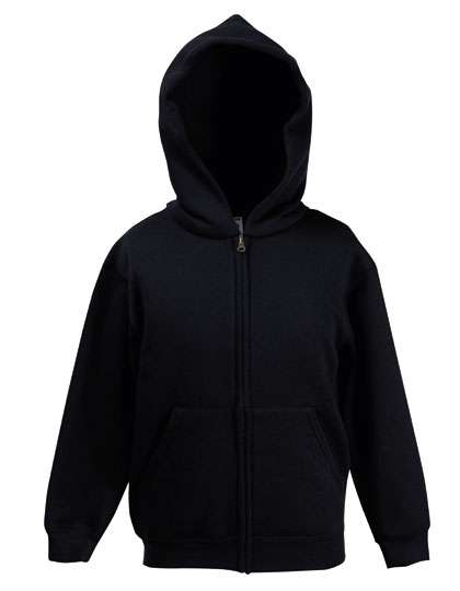 Fruit of the Loom Sweatjacke mit doppelter Kapuze für Kinder