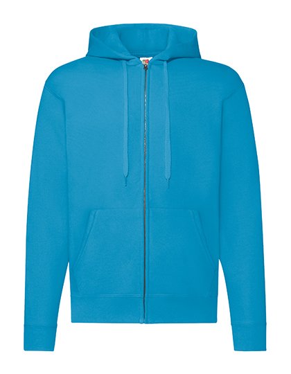 Fruit of the Loom Felpa con cappuccio Classica con Zip Metallica – Azure Blue