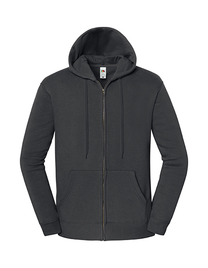 Iconic Premium Hooded Sweat Jacket – Light Graphite (Solid)