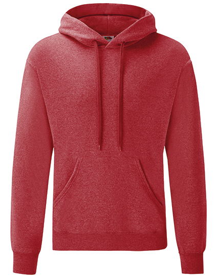 Fruit of the Loom Sweat à Capuche Classique avec Poche Kangourou, Azure Blue S, F421 – Heather Red