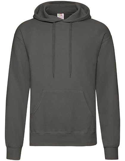 Fruit of the Loom Sweat à Capuche Classique avec Poche Kangourou, Azure Blue S, F421 – Light Graphite (Solid)
