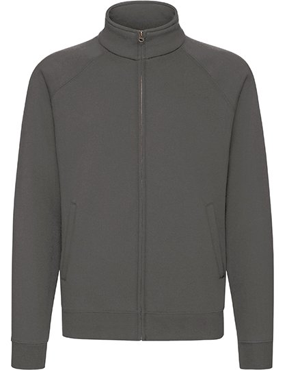 Fruit of the Loom Veste Sweat Premium avec Col Officier – Light Graphite (Solid)