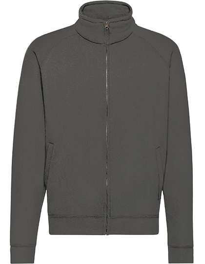 Fruit of the Loom Classic Sweat Jacket with Stand-Up Collar – Light Graphite (Solid)