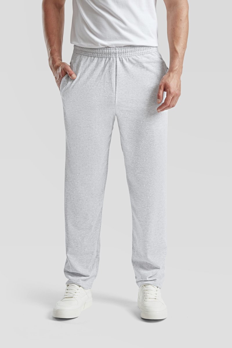 Fruit of the Loom Pantalon de Jogging Léger avec Ourlet Ouvert