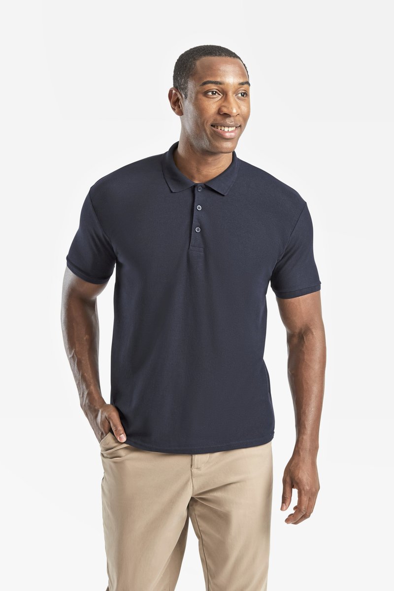 Fruit of the Loom 65/35 Piqué Polo mit Ripp-Kragen
