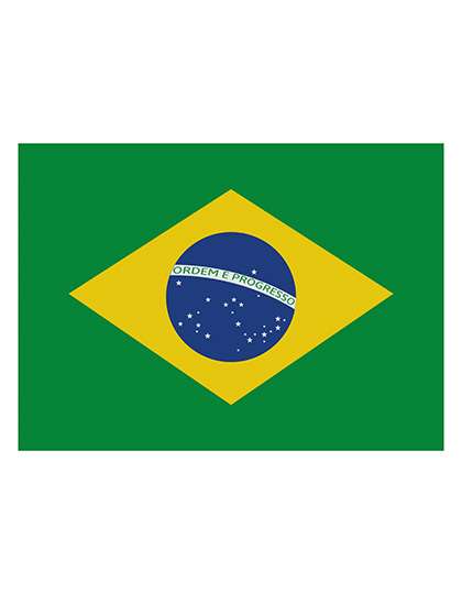 Printwear Brasilien-Fahne 90x150 cm Polyester
