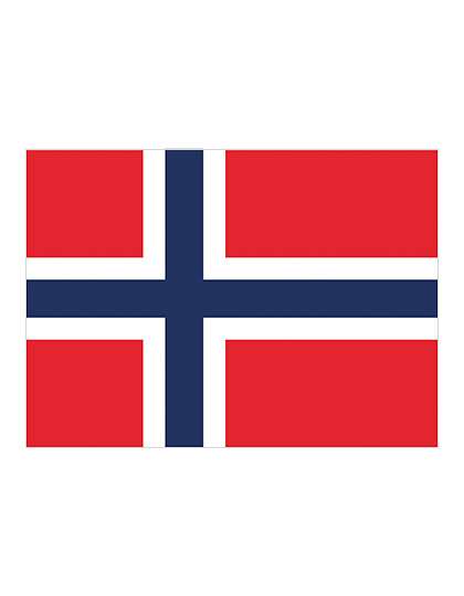 Printwear Norwegen Fahne 90x150 cm Polyester