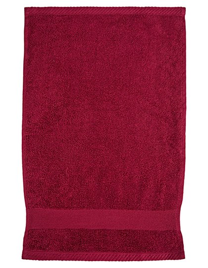 Fair Towel Serviette d'Invité Coton Bio 30x50 cm – Burgundy