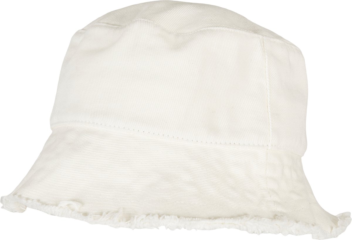 FLEXFIT Bucket Hat mit ausgefranster Krempe