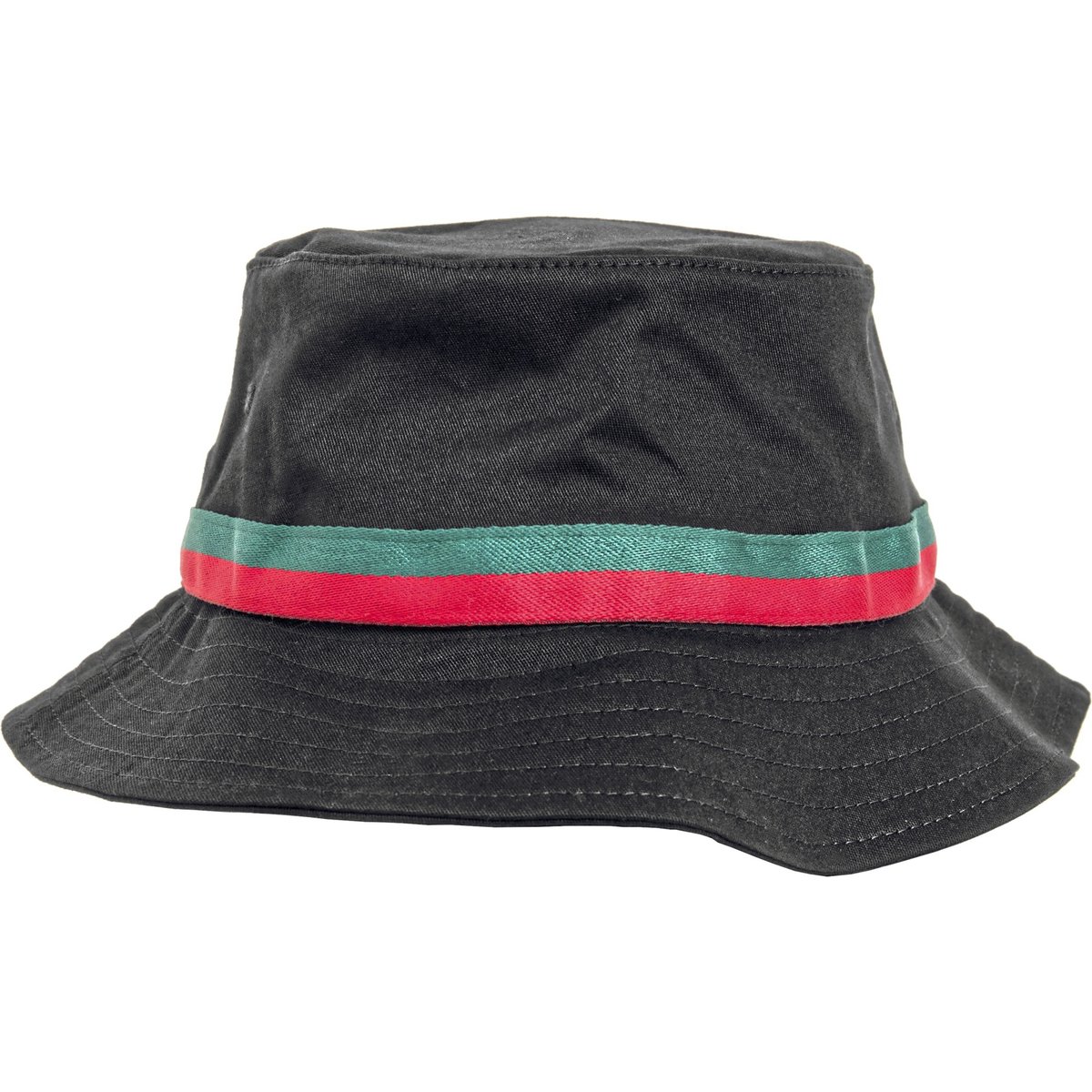 FLEXFIT Gestreifter Bucket Hat in Kontrastfarben