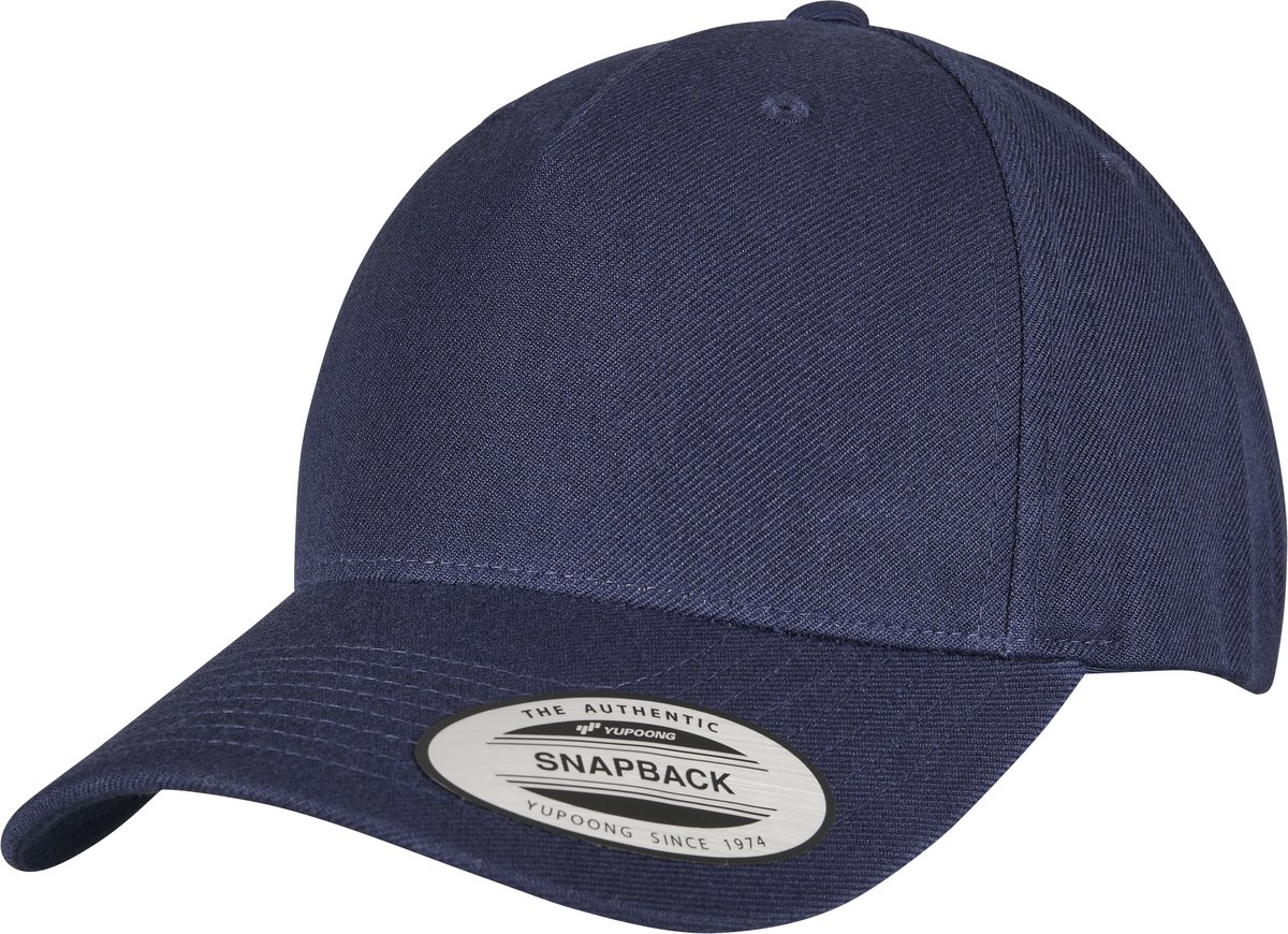 FLEXFIT 5-Panel Snapback Cap mit Curved Visor