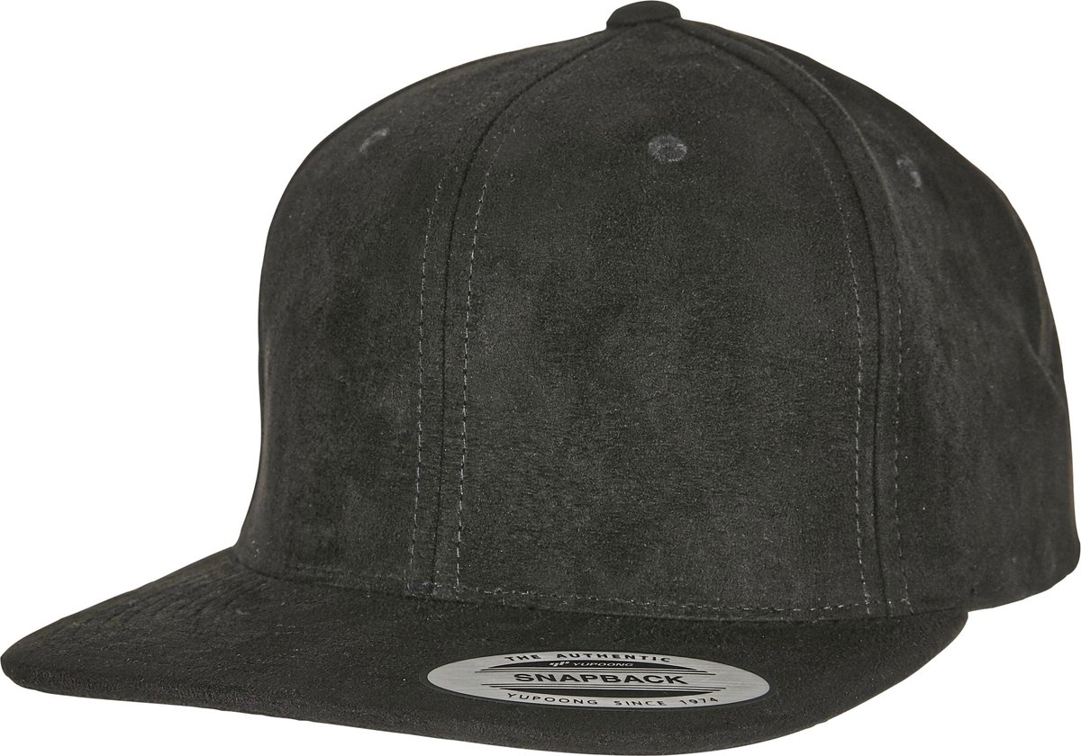 FLEXFIT Wildleder Snapback Cap mit Kunststoffverschluss