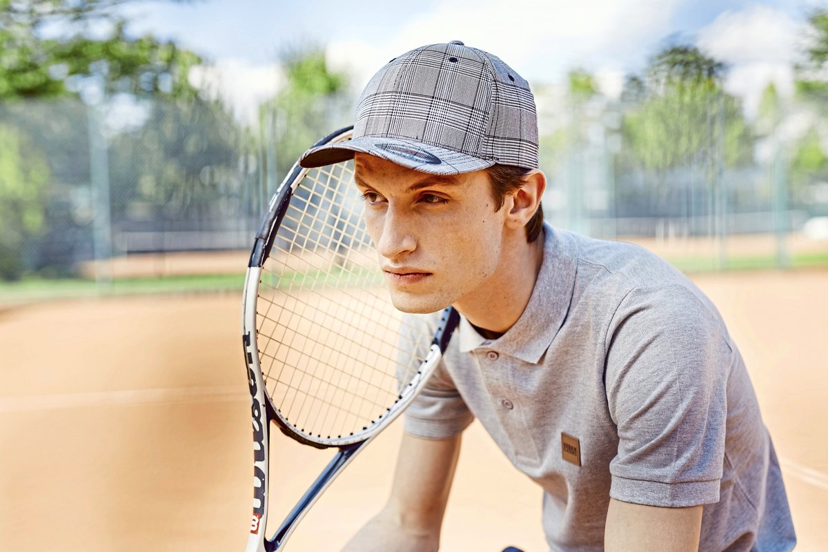 FLEXFIT Glen Check Cap mit verstärkter Front