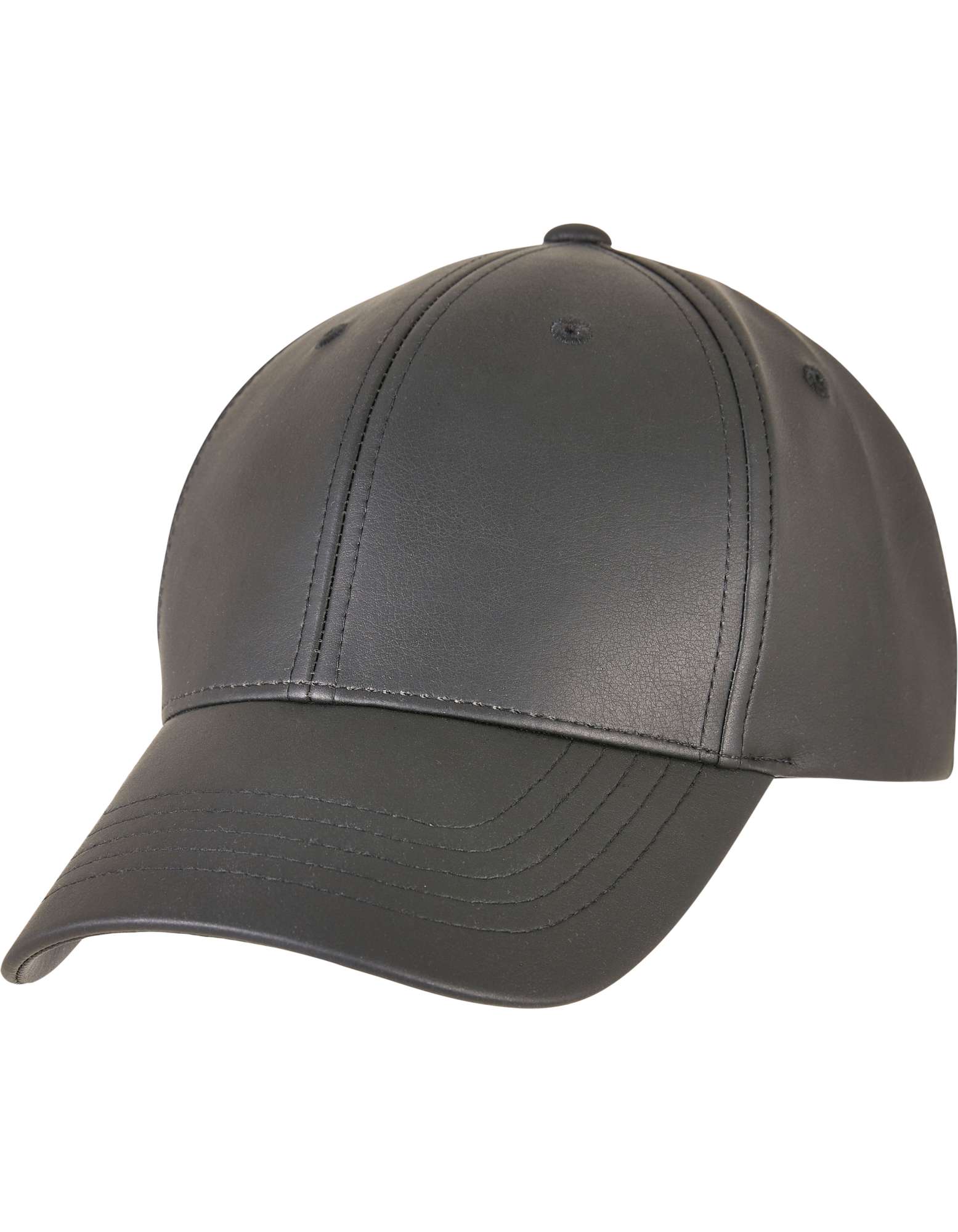 FLEXFIT Alpha Shape Dad Cap aus Kunstleder