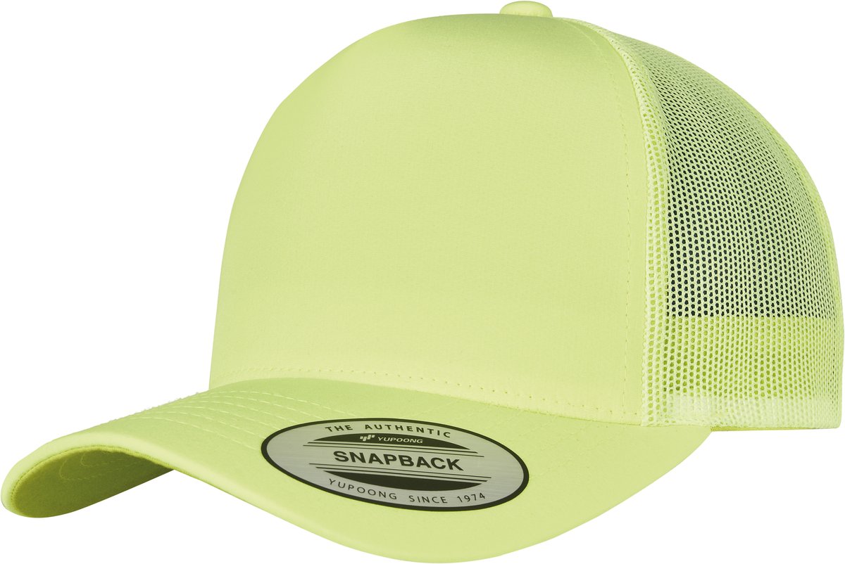 FLEXFIT Neon Retro Trucker Cap in Gelb/Orange